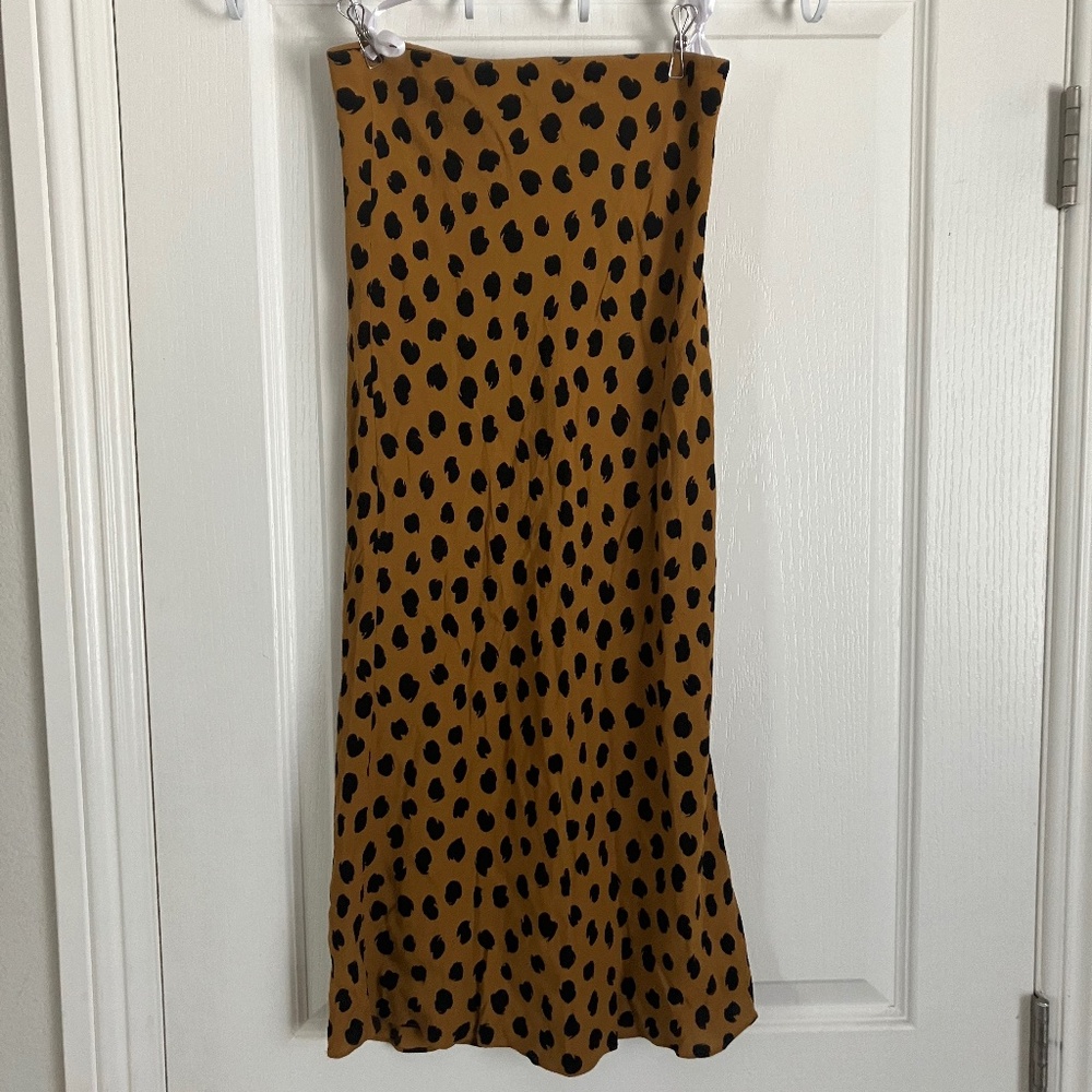 Madewell leopard print skirt